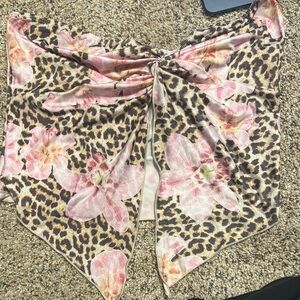 Floral Leopard Print Tank Top